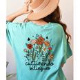 Cultivando Bilingues Dual Language Crew Bilingual Teacher Men Women Girls Kids Women's Comfort Colors T-Shirt Back Print Chalky Mint Cultivando Bilingues Dual Language Crew Bilingual Teacher Men Women Girls Kids Women's Comfort Colors T-Shirt Back Print Chalky Mint