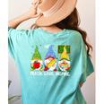 Cute Gnomes Teach Love And Inspire Back To School Teacher Women's Comfort Colors T-Shirt Back Print Chalky Mint