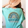 Cute Special Education Leopard Print SPED Teacher Idea Women's Comfort Colors T-Shirt Back Print Chalky Mint Cute Special Education Leopard Print SPED Teacher Idea Women's Comfort Colors T-Shirt Back Print Chalky Mint