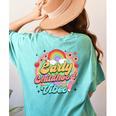 Daycare Teacher Daycare Provider Early Childhood Vibes Women's Comfort Colors T-Shirt Back Print Chalky Mint Daycare Teacher Daycare Provider Early Childhood Vibes Women's Comfort Colors T-Shirt Back Print Chalky Mint