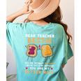 Dear Teacher Bestie You'Re Totally My Jam Shirt Kids Women's Comfort Colors T-Shirt Back Print Chalky Mint Dear Teacher Bestie You'Re Totally My Jam Shirt Kids Women's Comfort Colors T-Shirt Back Print Chalky Mint