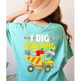 I Dig Teaching Dump Truck Construction Back School Teacher Women's Comfort Colors T-Shirt Back Print Chalky Mint I Dig Teaching Dump Truck Construction Back School Teacher Women's Comfort Colors T-Shirt Back Print Chalky Mint