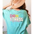 Donut Stress Just Do Your Best Teachers Testing Day For Men Women Girls Kids Women's Comfort Colors T-Shirt Back Print Chalky Mint Donut Stress Just Do Your Best Teachers Testing Day For Men Women Girls Kids Women's Comfort Colors T-Shirt Back Print Chalky Mint