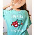 Drama Teacher For Theatre And Performing Arts Women's Comfort Colors T-Shirt Back Print Chalky Mint
