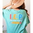 I E P I Encourage Progress Special Education Teacher Women's Comfort Colors T-Shirt Back Print Chalky Mint I E P I Encourage Progress Special Education Teacher Women's Comfort Colors T-Shirt Back Print Chalky Mint