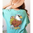 Eagle First Day Of School Teacher Back To School Eagle Women's Comfort Colors T-Shirt Back Print Chalky Mint