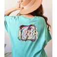 Eagles Teacher School Sports Fan Team Spirit Women's Comfort Colors T-Shirt Back Print Chalky Mint