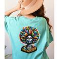 Education Is Freedom History Month Teacher Books Afro Women's Comfort Colors T-Shirt Back Print Chalky Mint