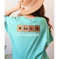 Educator Science Teacher Melanin Educator Science Women's Comfort Colors T-Shirt Back Print Chalky Mint