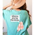 English Teachers Idiom Joke Grammar Police Literature Lovers Men Women Girls Kids Women's Comfort Colors T-Shirt Back Print Chalky Mint English Teachers Idiom Joke Grammar Police Literature Lovers Men Women Girls Kids Women's Comfort Colors T-Shirt Back Print Chalky Mint