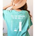 Fa La 8 Math Pun Math Teacher Christmas Women's Comfort Colors T-Shirt Back Print Chalky Mint Fa La 8 Math Pun Math Teacher Christmas Women's Comfort Colors T-Shirt Back Print Chalky Mint