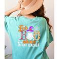Fab Boo Lous Infant Teacher Halloween Costume Women's Comfort Colors T-Shirt Back Print Chalky Mint Fab Boo Lous Infant Teacher Halloween Costume Women's Comfort Colors T-Shirt Back Print Chalky Mint