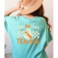 Fab Boo Lous Teacher Retro Ghost Spooky Halloween Costume Women's Comfort Colors T-Shirt Back Print Chalky Mint Fab Boo Lous Teacher Retro Ghost Spooky Halloween Costume Women's Comfort Colors T-Shirt Back Print Chalky Mint