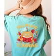 Fall In Love With Learning Pumpkin Thanksgiving Teacher Fall Women's Comfort Colors T-Shirt Back Print Chalky Mint