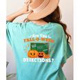 Are You Fall O Ween Directions Halloween Teacher Retro Women's Comfort Colors T-Shirt Back Print Chalky Mint Are You Fall O Ween Directions Halloween Teacher Retro Women's Comfort Colors T-Shirt Back Print Chalky Mint