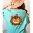Fall Pumpkin Book Lover Spooky Librarian Teacher Halloween Women's Comfort Colors T-Shirt Back Print Chalky Mint Fall Pumpkin Book Lover Spooky Librarian Teacher Halloween Women's Comfort Colors T-Shirt Back Print Chalky Mint