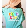 Field Day Green Team For Teacher Kids Field Day Games Women's Comfort Colors T-Shirt Back Print Chalky Mint