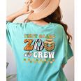 Field Zoo Trip Teacher First Grade Crew Back To School Women's Comfort Colors T-Shirt Back Print Chalky Mint