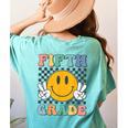 Fifth Grade Team Teachers Boys Girls Retro Smile 5th Grade Women's Comfort Colors T-Shirt Back Print Chalky Mint Fifth Grade Team Teachers Boys Girls Retro Smile 5th Grade Women's Comfort Colors T-Shirt Back Print Chalky Mint