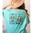 First Data Then Christmas I'm Earning A Break Sped Teacher Men Women Women's Comfort Colors T-Shirt Back Print Chalky Mint