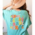 In My First Grade Era 1st Grade Teacher Back To School Women's Comfort Colors T-Shirt Back Print Chalky Mint