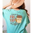 Friyay Teacher Coffee Friday School Cute Fri Yay Women's Comfort Colors T-Shirt Back Print Chalky Mint Friyay Teacher Coffee Friday School Cute Fri Yay Women's Comfort Colors T-Shirt Back Print Chalky Mint