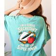 Front Office Teacher Admin Mother I'm A School Secretary Women's Comfort Colors T-Shirt Back Print Chalky Mint Front Office Teacher Admin Mother I'm A School Secretary Women's Comfort Colors T-Shirt Back Print Chalky Mint