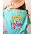 Future Kids Career Teacher Rainbow Boy Girl Graduations Women's Comfort Colors T-Shirt Back Print Chalky Mint