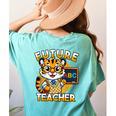 Future Teacher Graphic For Boys Inspiring Young Minds Women's Comfort Colors T-Shirt Back Print Chalky Mint