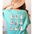 Ghost Reading Books Spooky Librarian Teacher Women Women's Comfort Colors T-Shirt Back Print Chalky Mint Ghost Reading Books Spooky Librarian Teacher Women Women's Comfort Colors T-Shirt Back Print Chalky Mint