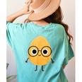 Good Egg Teacher Halloween Costume The Smart Cookie Women's Comfort Colors T-Shirt Back Print Chalky Mint