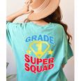 Grade 1 Super Squad Superhero Teacher Team Women's Comfort Colors T-Shirt Back Print Chalky Mint Grade 1 Super Squad Superhero Teacher Team Women's Comfort Colors T-Shirt Back Print Chalky Mint
