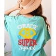Grade 8 Super Squad Superhero Teacher Team Women's Comfort Colors T-Shirt Back Print Chalky Mint Grade 8 Super Squad Superhero Teacher Team Women's Comfort Colors T-Shirt Back Print Chalky Mint