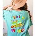 Groovy Field Trip Anyone Happy Field Day For Teachers Kids Women's Comfort Colors T-Shirt Back Print Chalky Mint
