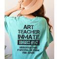 Halloween Art Teacher Prisoner Costume Women's Comfort Colors T-Shirt Back Print Chalky Mint Halloween Art Teacher Prisoner Costume Women's Comfort Colors T-Shirt Back Print Chalky Mint