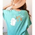 Halloween Music Note Ghost Teacher Fall Musical Instrument Women's Comfort Colors T-Shirt Back Print Chalky Mint Halloween Music Note Ghost Teacher Fall Musical Instrument Women's Comfort Colors T-Shirt Back Print Chalky Mint