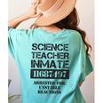 Halloween Science Teacher Prisoner Costume Women's Comfort Colors T-Shirt Back Print Chalky Mint Halloween Science Teacher Prisoner Costume Women's Comfort Colors T-Shirt Back Print Chalky Mint