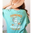 Halloween Skeleton Teacher Phonemes Graphemes Caffeine Lover Women's Comfort Colors T-Shirt Back Print Chalky Mint Halloween Skeleton Teacher Phonemes Graphemes Caffeine Lover Women's Comfort Colors T-Shirt Back Print Chalky Mint