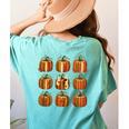 Halloween Teacher Fall Book Pumpkin Retro Reading Women's Comfort Colors T-Shirt Back Print Chalky Mint Halloween Teacher Fall Book Pumpkin Retro Reading Women's Comfort Colors T-Shirt Back Print Chalky Mint