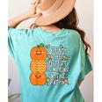 Halloween Teacher Shirt I Teach The Cutest Pumpkins In Patch Men Women Kids Women's Comfort Colors T-Shirt Back Print Chalky Mint
