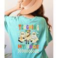 Halloween Teaching My Boos Cute Ghost Teacher Life Costume Women's Comfort Colors T-Shirt Back Print Chalky Mint Halloween Teaching My Boos Cute Ghost Teacher Life Costume Women's Comfort Colors T-Shirt Back Print Chalky Mint