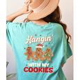 Hangin With My Cookies Gingerbread Man Xmas Teacher Women's Comfort Colors T-Shirt Back Print Chalky Mint Hangin With My Cookies Gingerbread Man Xmas Teacher Women's Comfort Colors T-Shirt Back Print Chalky Mint