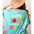 Happy 100th Day Of School Teachers 100 Days Of School Kids Women's Comfort Colors T-Shirt Back Print Chalky Mint Happy 100th Day Of School Teachers 100 Days Of School Kids Women's Comfort Colors T-Shirt Back Print Chalky Mint