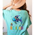 Happy First Day Of School Fish Rainbows Teacher Be Kind Women's Comfort Colors T-Shirt Back Print Chalky Mint