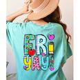 Happy Fri-Yay Friday Lovers Fun Teacher Life FriYay Weekend Women's Comfort Colors T-Shirt Back Print Chalky Mint Happy Fri-Yay Friday Lovers Fun Teacher Life FriYay Weekend Women's Comfort Colors T-Shirt Back Print Chalky Mint