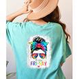 Happy Fri-Yay Friday Teacher Life Happy Friday Women's Comfort Colors T-Shirt Back Print Chalky Mint Happy Fri-Yay Friday Teacher Life Happy Friday Women's Comfort Colors T-Shirt Back Print Chalky Mint