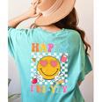 Happy Fri-Yay Groovy Teacher Friday Weekend Fri Yay Women's Comfort Colors T-Shirt Back Print Chalky Mint Happy Fri-Yay Groovy Teacher Friday Weekend Fri Yay Women's Comfort Colors T-Shirt Back Print Chalky Mint