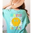 Happy Fri-Yay Teacher Friday Weekend School Women's Comfort Colors T-Shirt Back Print Chalky Mint Happy Fri-Yay Teacher Friday Weekend School Women's Comfort Colors T-Shirt Back Print Chalky Mint