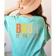 Happy Friyay Teacher Shirt Cute Teacher Fashion Bruh Fri-Yay Women's Comfort Colors T-Shirt Back Print Chalky Mint