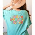 We Can Do Hard Things Teacher Back To School Teacher Student Women's Comfort Colors T-Shirt Back Print Chalky Mint We Can Do Hard Things Teacher Back To School Teacher Student Women's Comfort Colors T-Shirt Back Print Chalky Mint
